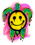 Smiley Turtle Print