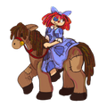 Horseback Ragatha Sticker