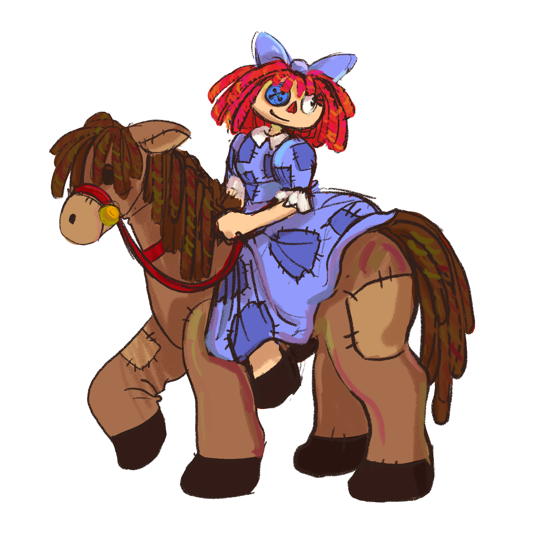 Horseback Ragatha Sticker