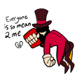 “Everyone is Mean to Me” Caine Sticker