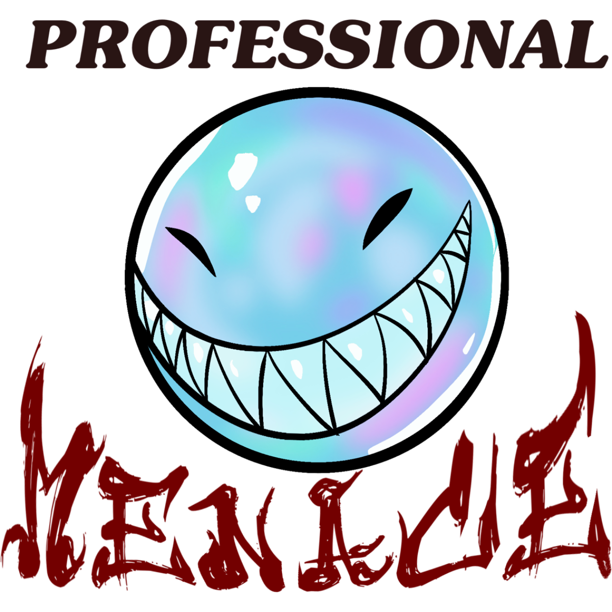 Professional Menace Bubble Sticker