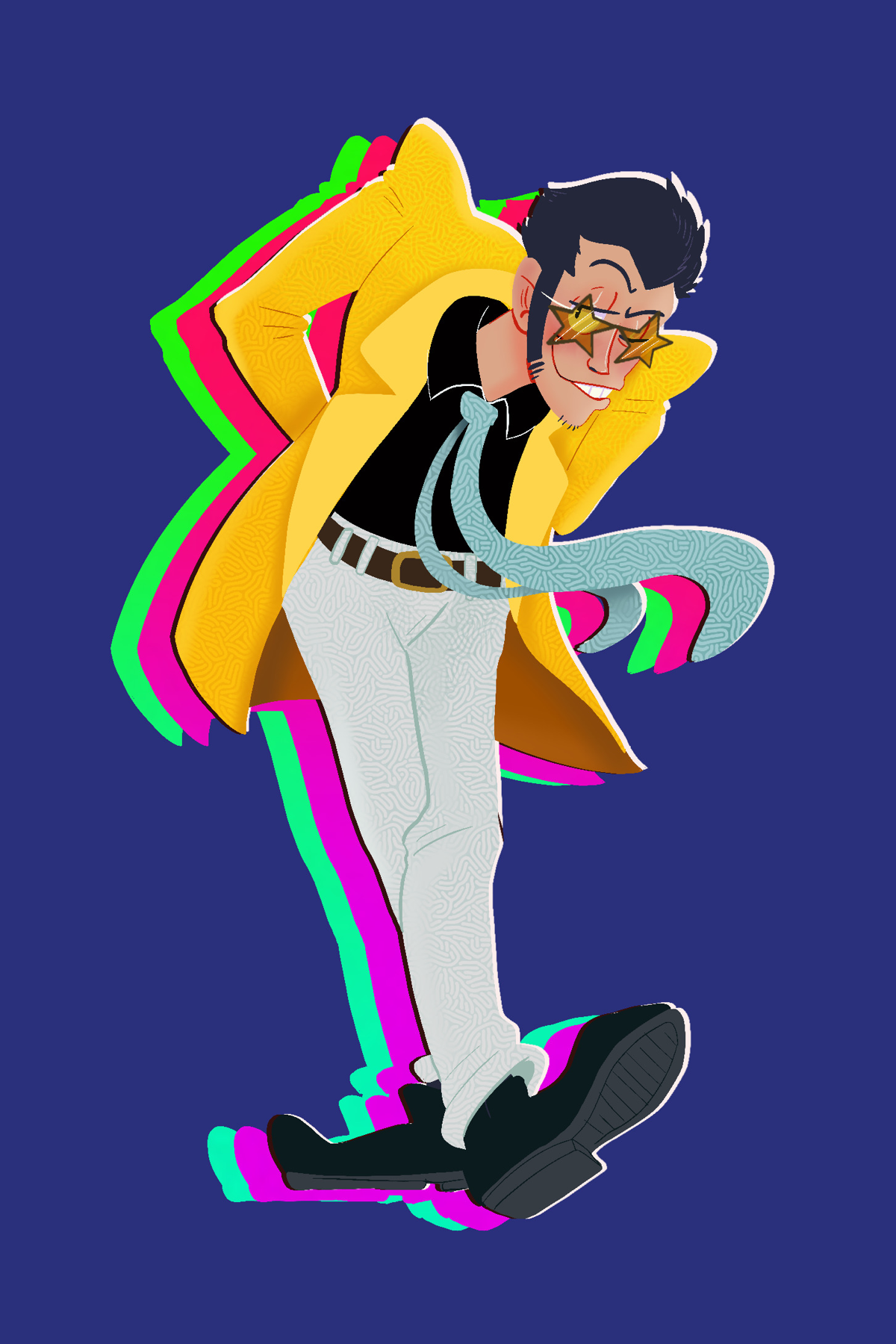 Yellow Jacket Mini Print