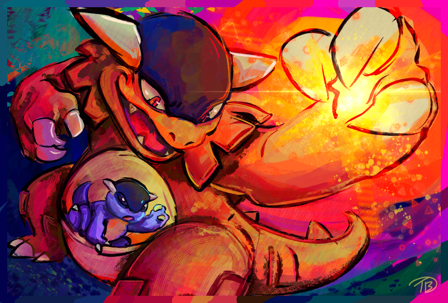 Kangaskhan Mini Print