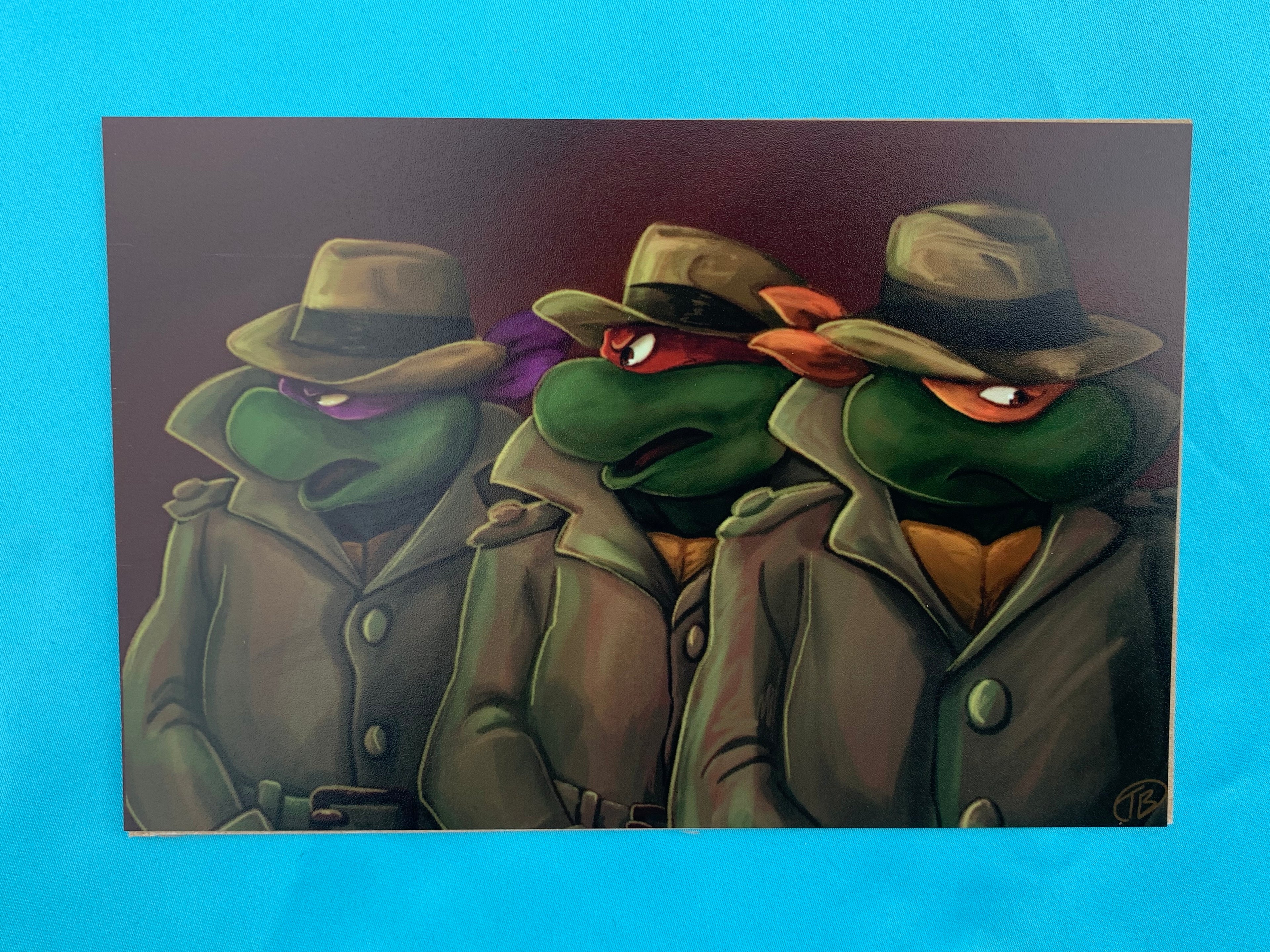 Turtles Noir Mini Print
