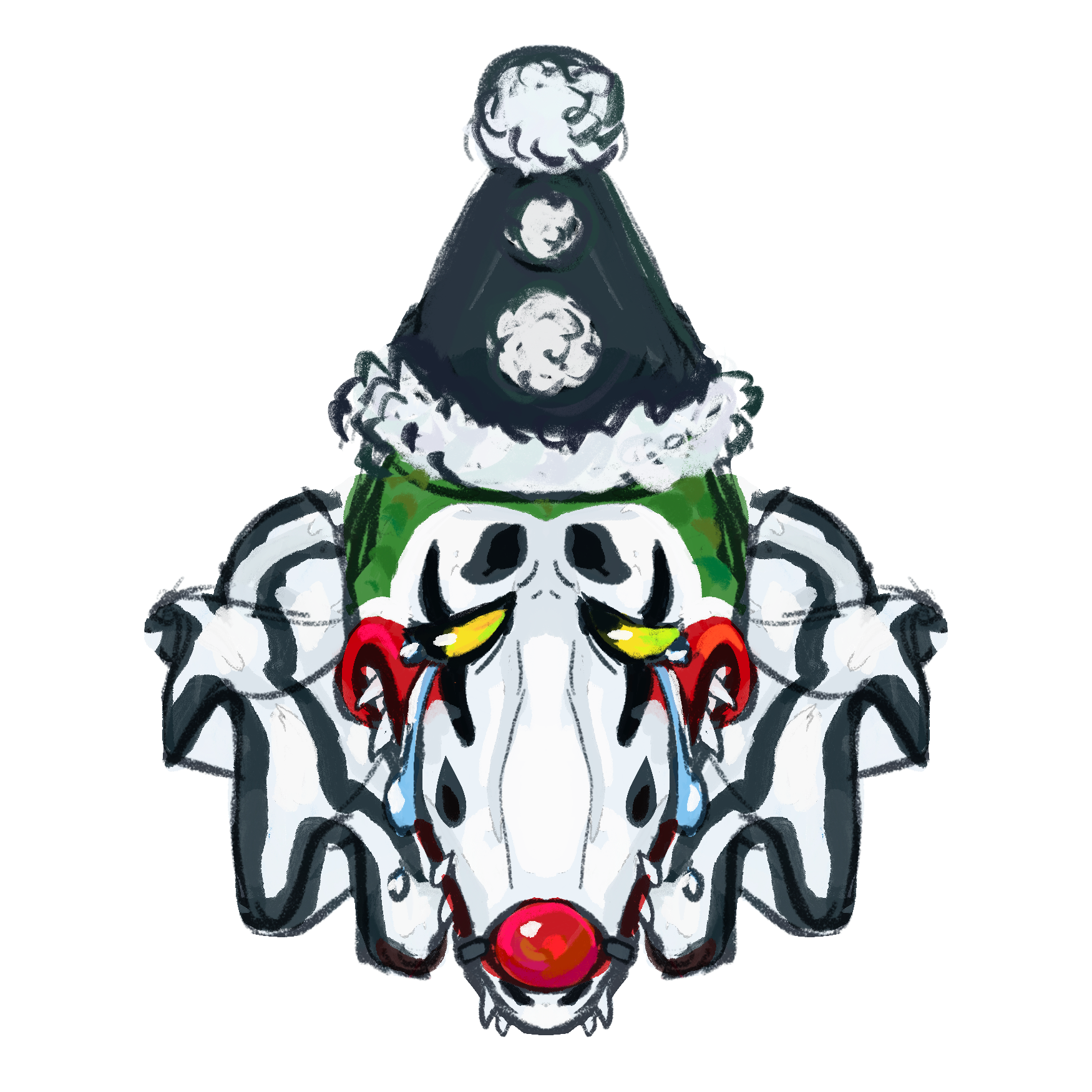 Clown Croc Sticker