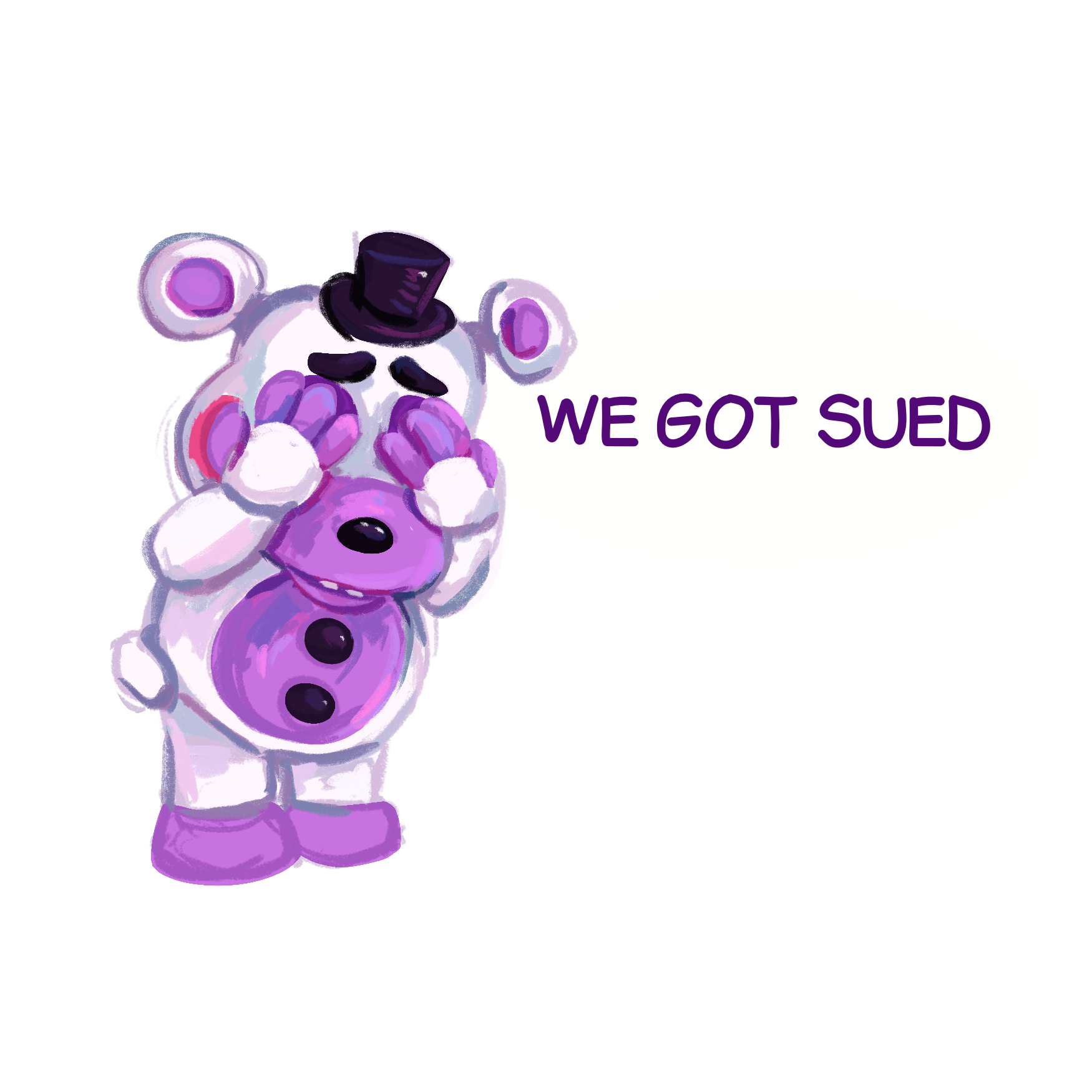 We Got Sued Sticker