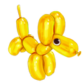 Yellow Balloon Dog Sticker