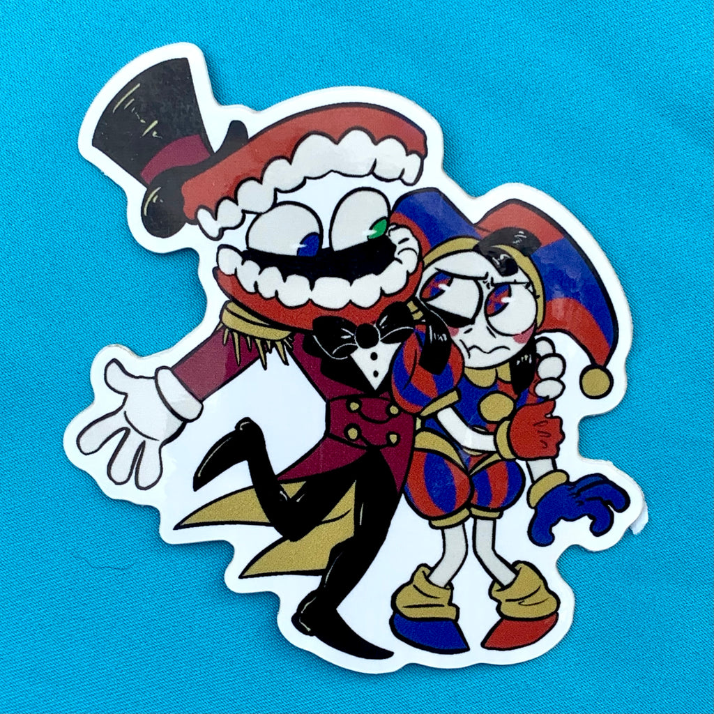 Pomni and Caine Sticker