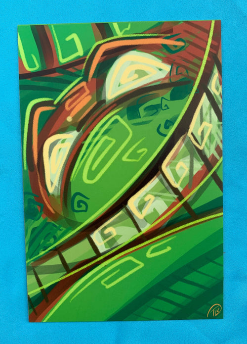 Abstract Mikey Mini Print