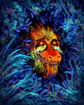 Jungle Blues Print