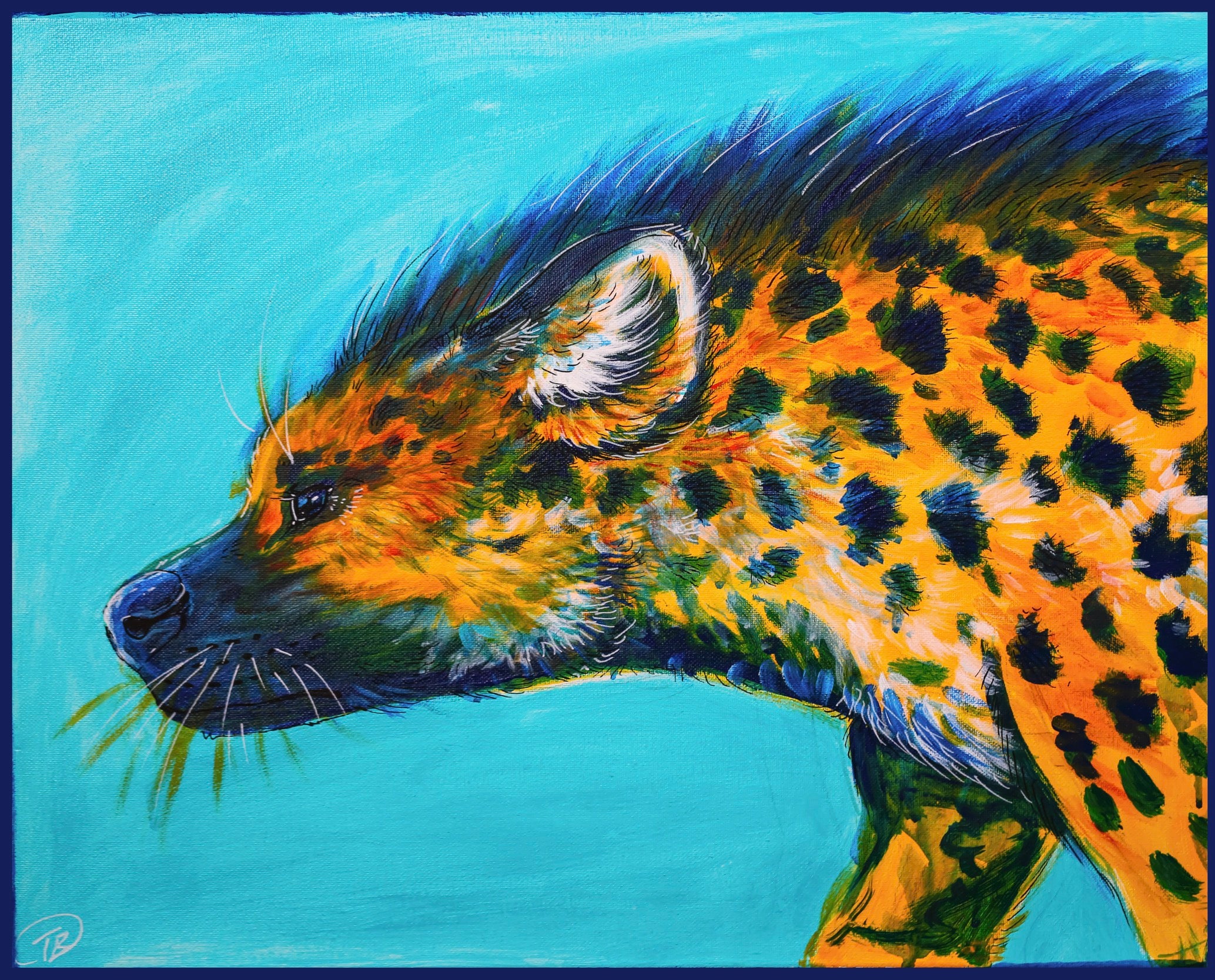 Spotted Hyena Print