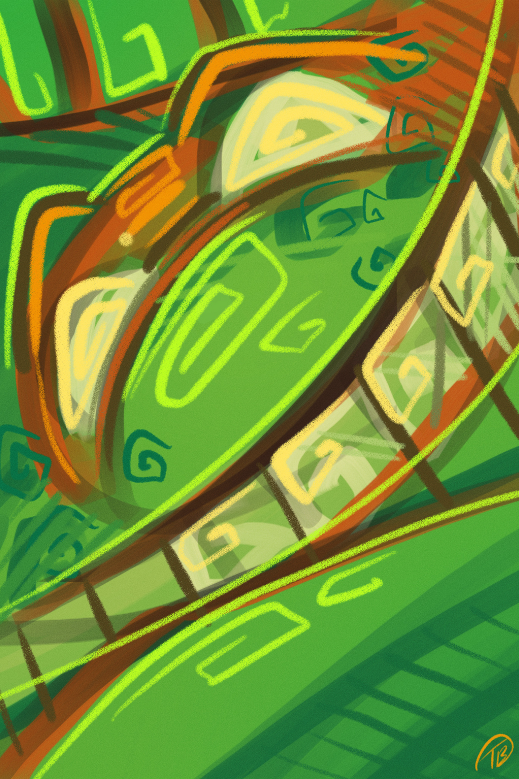 Abstract Mikey Mini Print
