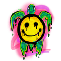 Smiley Turtle Sticker