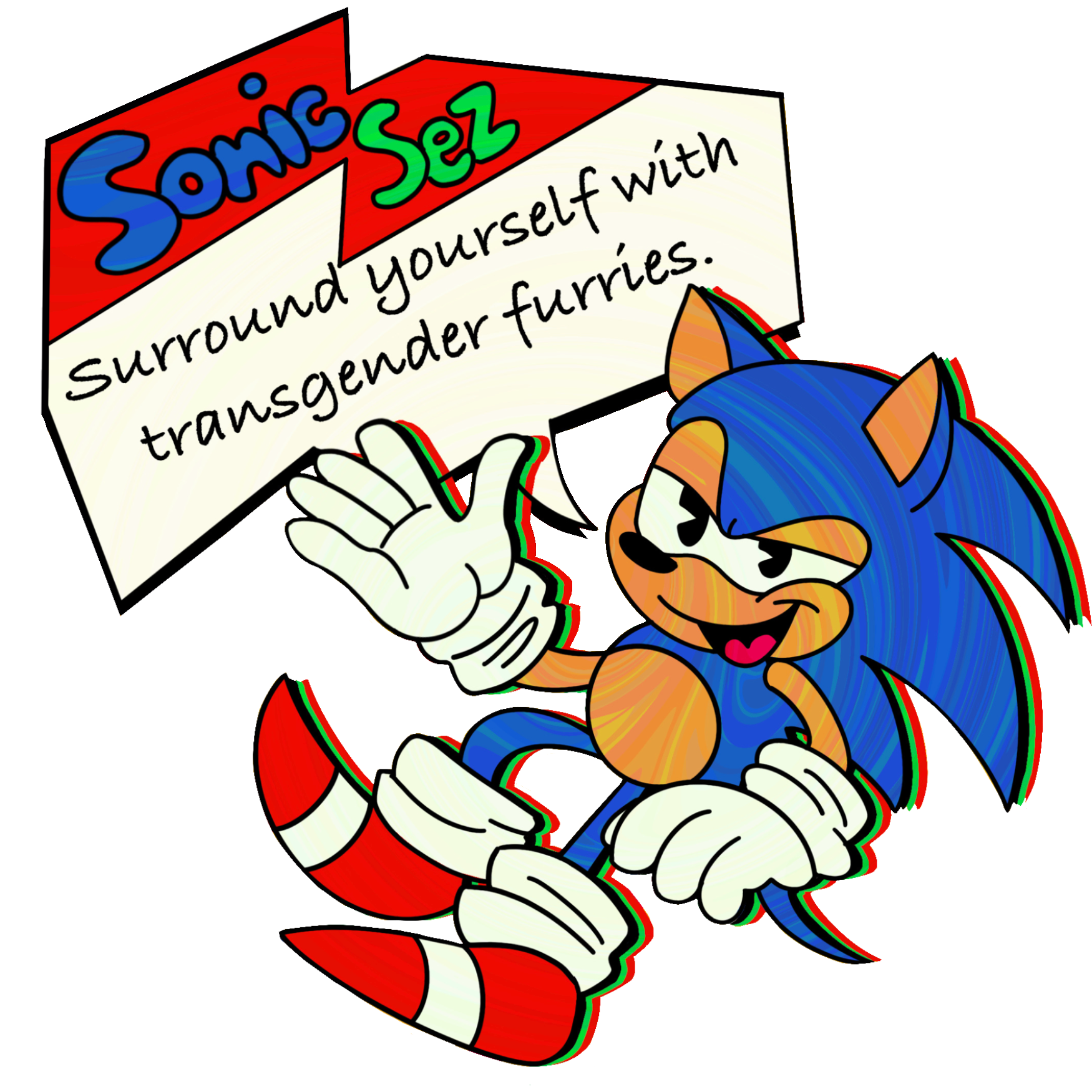 Sonic Sez Sticker