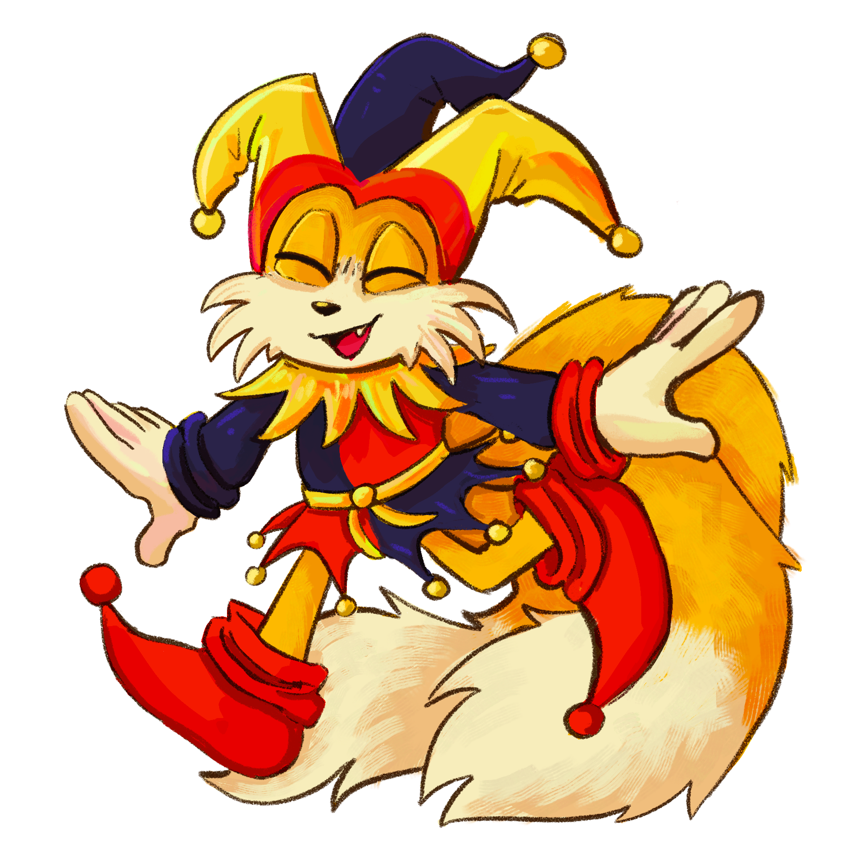 Jester Tails Sticker