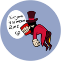 “Everyone Is Mean to Me” Caine Pin