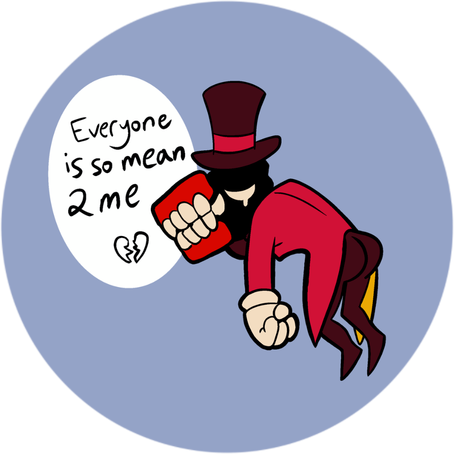 “Everyone Is Mean to Me” Caine Pin