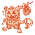 Halloween Kitty Sticker
