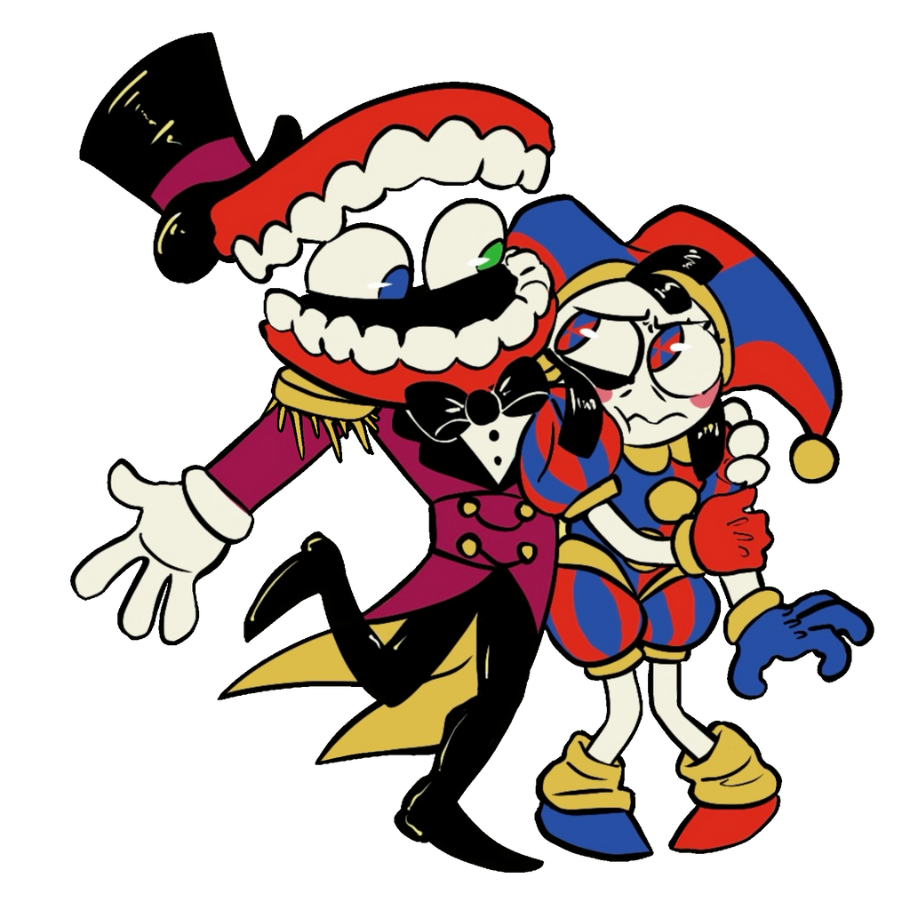 Pomni and Caine Sticker
