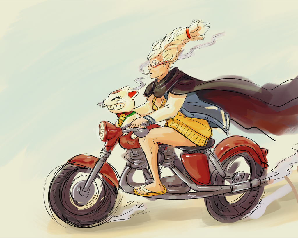 Granny Joyride Print